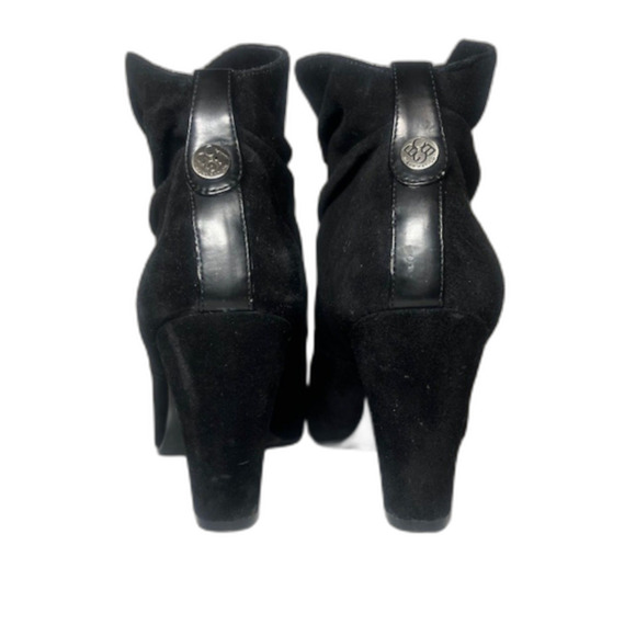 BCBG Suede Leather Slouch Boot Black Size 8.5 - Picture 4 of 7